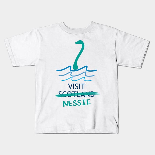 Visit Nessie Kids T-Shirt by Vicor12